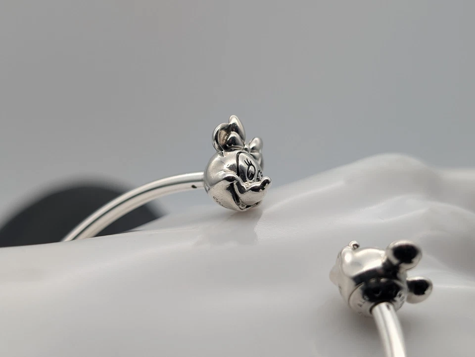 Pandora 925 Silber Armreifen – 19,50g – 16cm Disney Mickey & Minnie #1486 - Bild 2 von 4