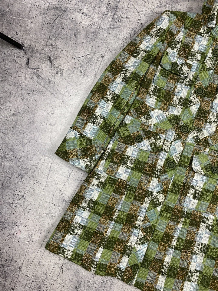 Abrigo de Lujo Vintage Missoni Lana Diseño a Cuadros Años 90 Heritage gg Para Mujer Talla 4 Foto 4 de 4