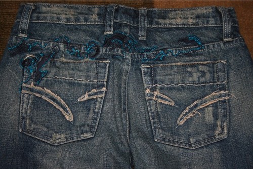 Joe's Vintage 1971 Embroidered Jeans size 25 - Picture 3 of 6