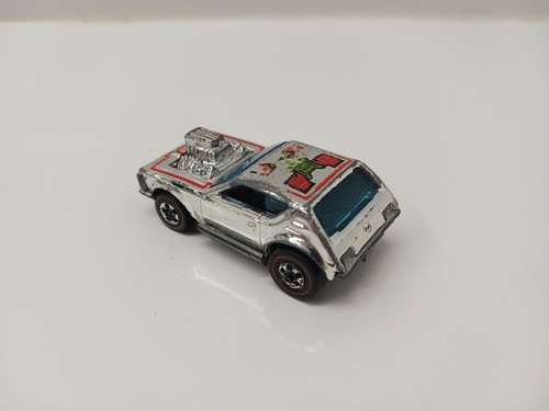 Amoladora Gremlin Redline vintage Hot Wheels totalmente cromada 1974 Hong Kong - Imagen 6 de 15