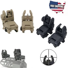 Tactical Premium Pair Flip-up Tactical Sight Nylon Folding Sights Front&Rear Set