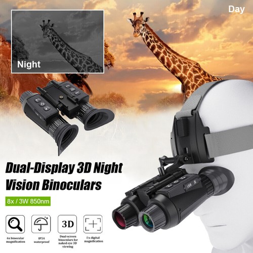 NV8300 3D Infrared Night Vision Binoculars 4K Goggles 8X Digital Zoom Telescope - Picture 6 of 20