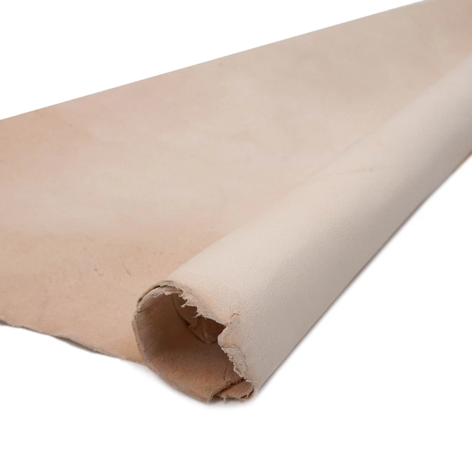 Springfield Leather 7sqft Natural Full Grain Veg Tan Goat Hide for Leathercrafts - Image 3 of 4