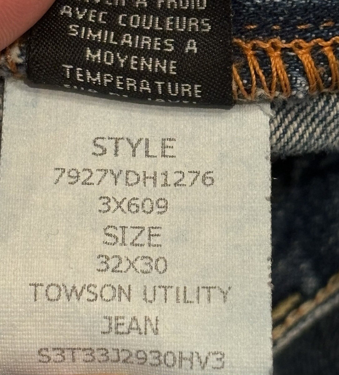 Vintage Black Label Polo Jeans Towson Utility Jean Mens