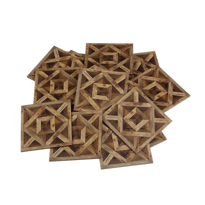 Dolls House Parquet Floor Miniature 1:12 Flooring Dollhouse Accessories 9PCS