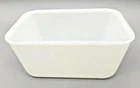 Glasbake Milk Glass Loaf Pan J 805 6 Baking Dish USA 1960s Vintage 1  1/2 Qt