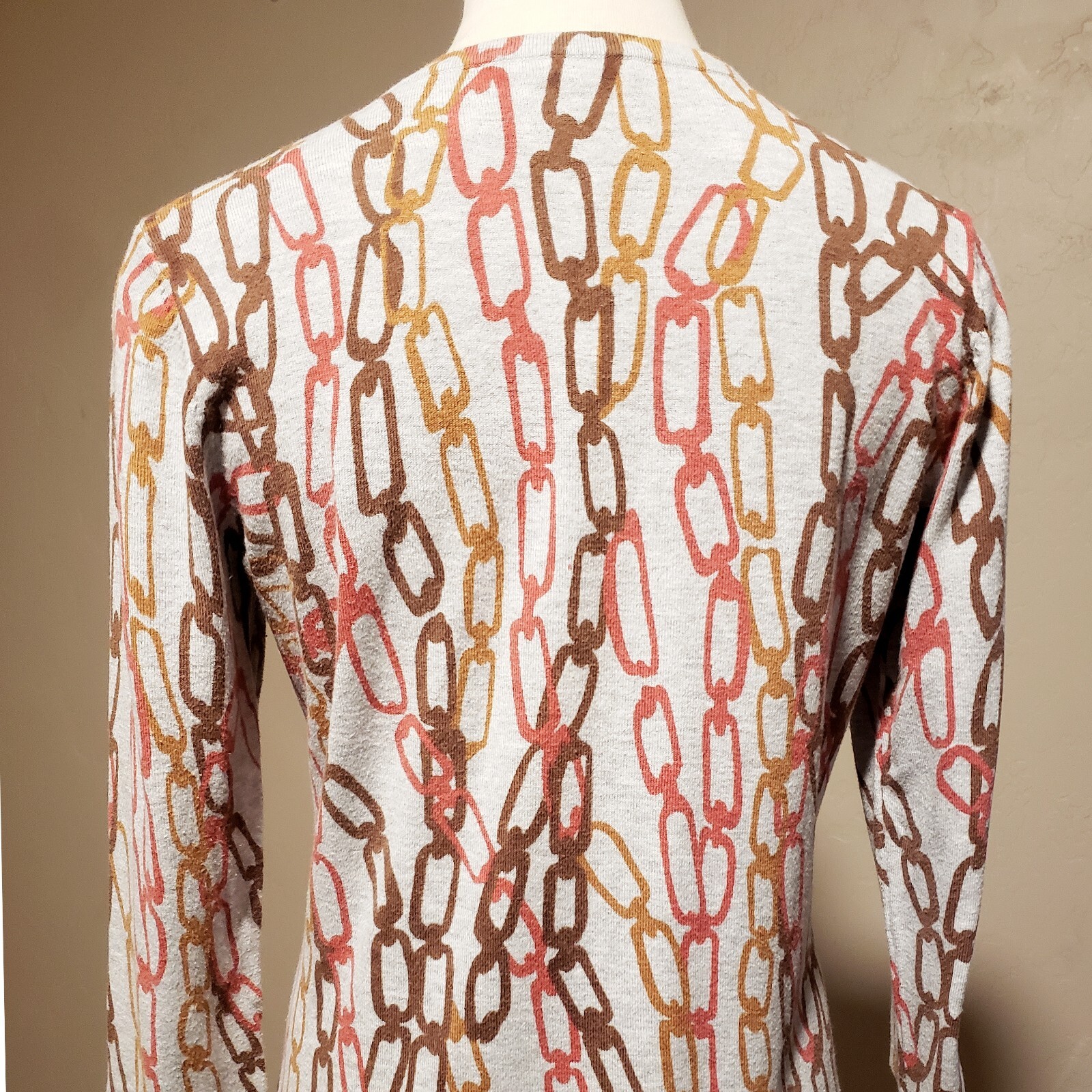 J. McLaughlin Sweater Womens L Multicolor Chain P… - image 10