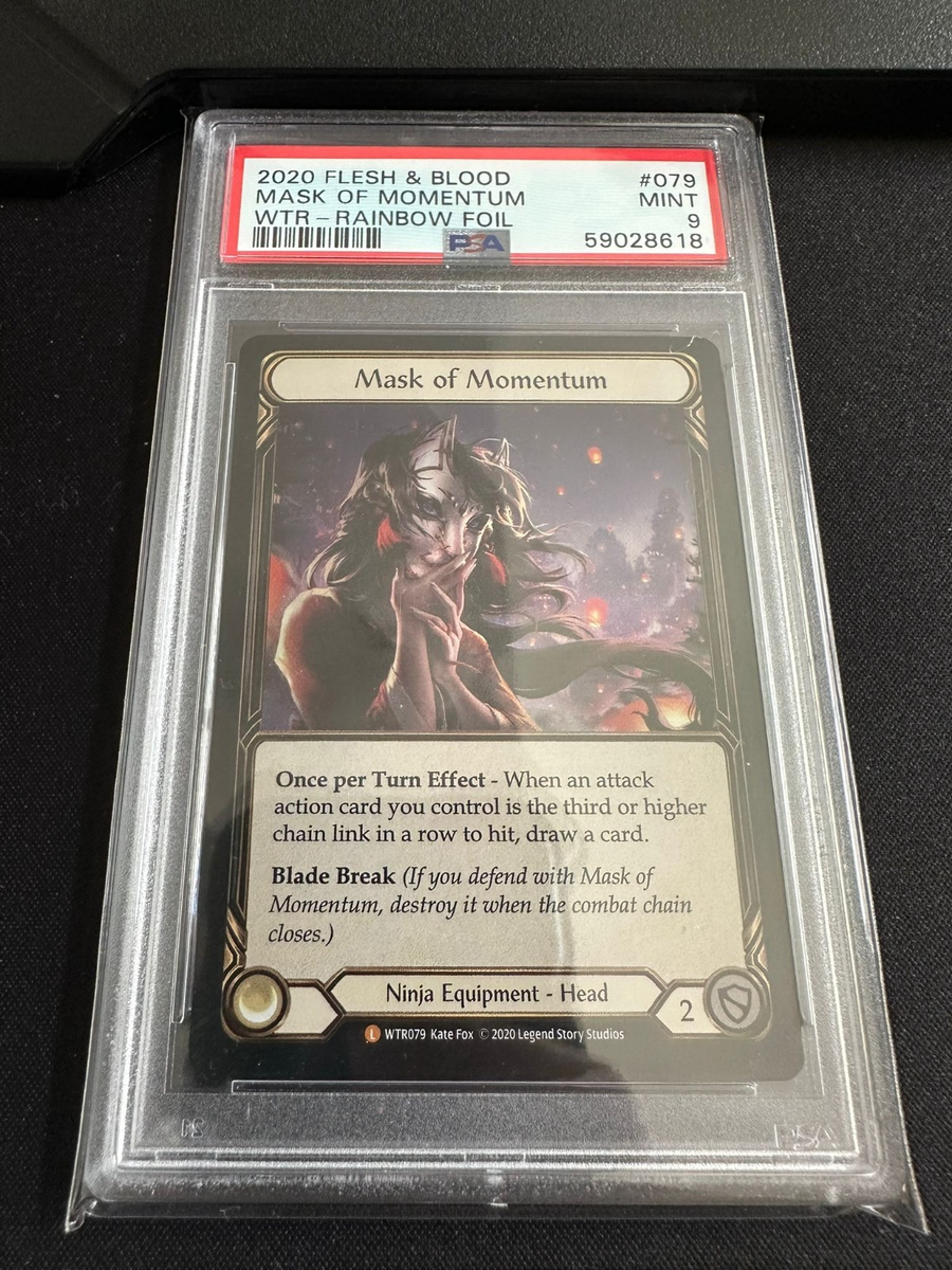2020 Flesh & Blood Mask of Momentum WTR079 Rainbow Foil PSA 9 | eBay