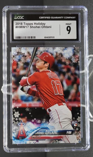 Shohei Ohtani, 2018 Topps, Holiday Mega #HMW17, CGC 9, MINT, 6040387012