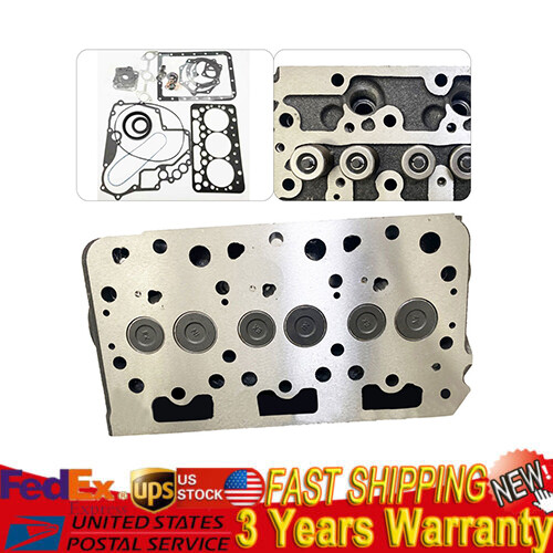 Complete Cylinder Head Assy With Valves + Full Gasket for Kubota D782 Engine New