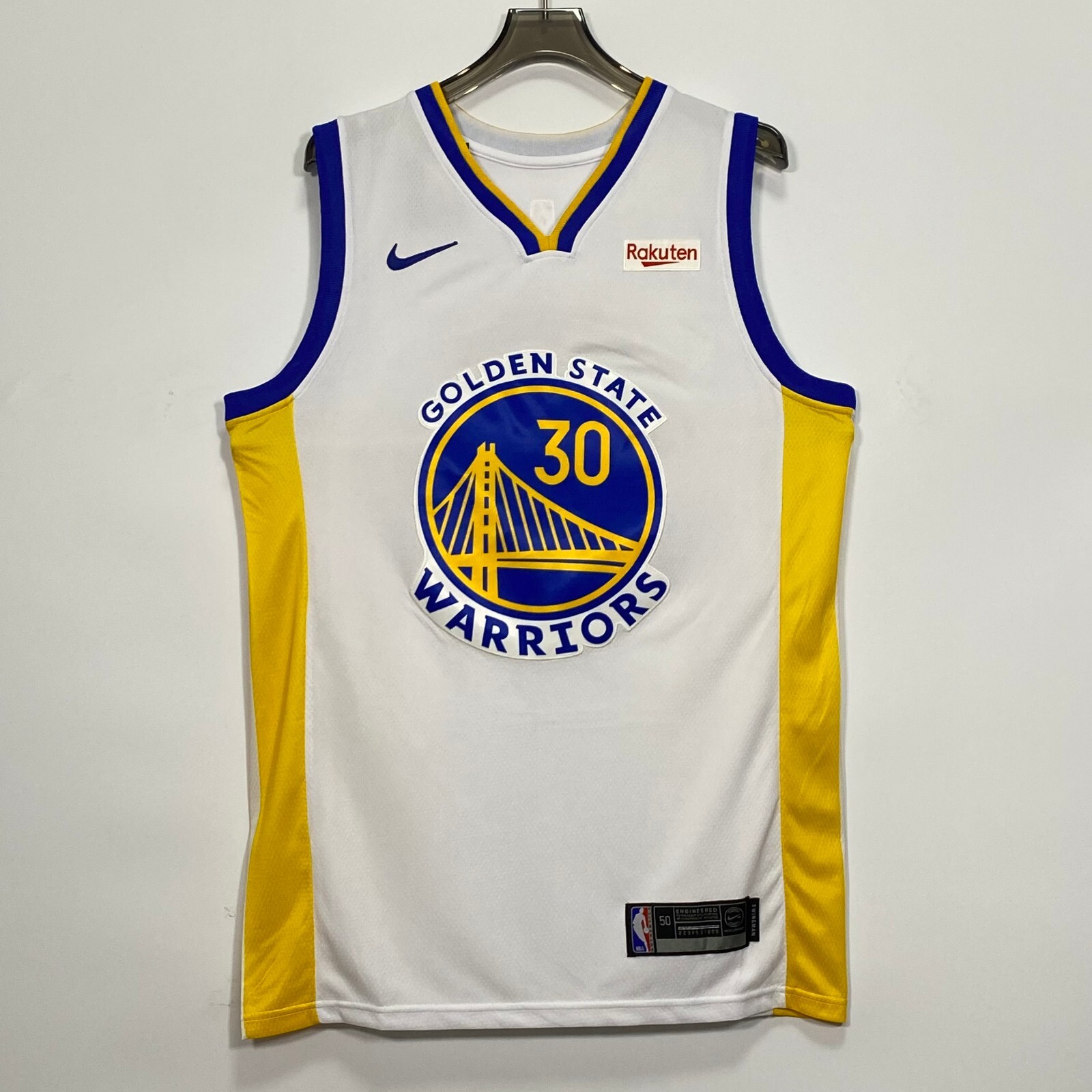Stephen Curry #30 White V-neck Basketball Jersey Adults New Sewn S-2XL
