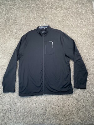 Pga Tour Sweater Adult Large Black Sweatshirt Golf Golfing Lightweight Mens 