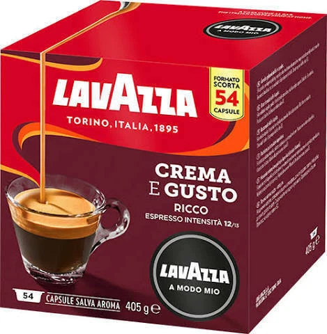 54 / 108 / 216 / 360 / 720 Capsule Caffè Lavazza A Modo Mio Crema e Gusto Ricco