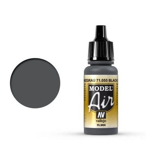 Vallejo Model Air 71.055 Black Grey, 18ml