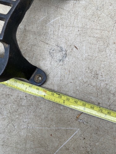 Vintage CAST IRON Shoeshine Rest Stand With Center Star - Picture 8 of 10