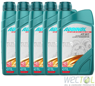 5 x 1 Liter ADDINOL ATF DCT Automatikgetriebeöl Getriebeöl synthetisch DSG