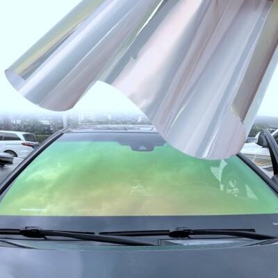 75CM*3M 58%VLT Car Window Tinting Chameleon Gold to Green Solar Sunshade Film
