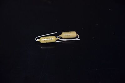 Two vintage Mullard Mustard Philips Capacitors 0.022mfd / 160V Marshall,Fender