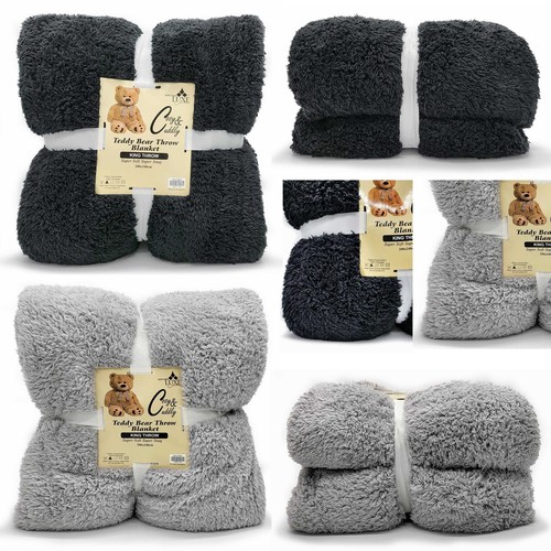 Teddy Fleece Duvet Cover Set Sherpa Warm Soft Bedding with Pillow Case - 第 10/16 張圖片