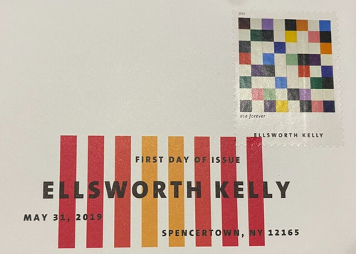 USPS First Day Of Issue Stamp 'Ellsworth Kelly', Qty 10, 2019 Color Cancel - New - Picture 12 of 12