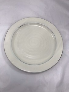 Pottery Barn Retired Rustic Pattern Dinner Plate White Made In