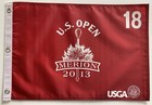2013 U.S. Open flag merion golf red silkscreen justin rose wins pga new