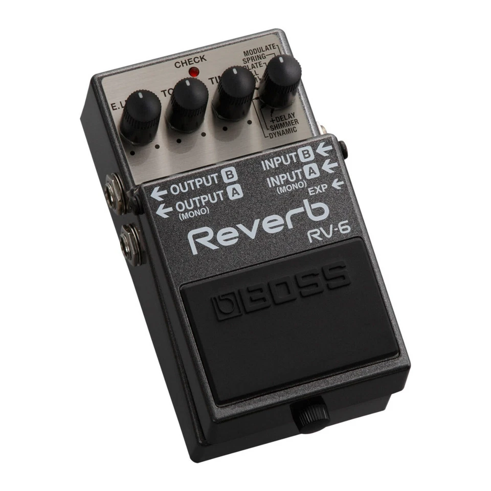BOSS RV-6 Compact Eight Reverb Effect 100 Percent Wet Sound Digital Reverb Pedal - Image 2 of 4