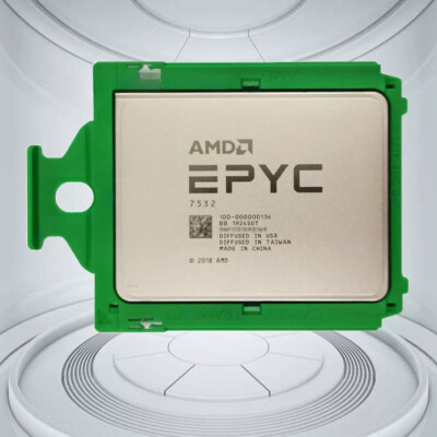 AMD EPYC 7532 Rome CPU processor 32 cores 64 threads 2.4-3.3GHZ SP3