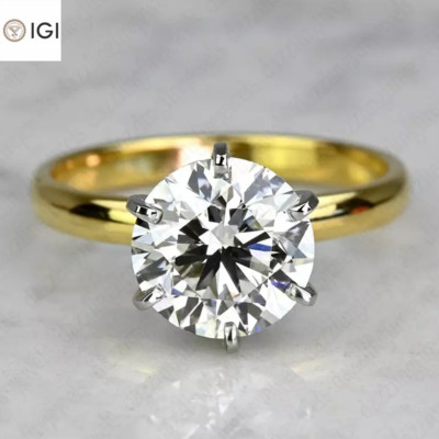 【HYERES LOR】23FW★ Lab Diamond 14K(W) 1ct Solitaire Ring HYERES LOR】23FW☆ Lab Diamond 14K(W) 1ct Solitaire Ring