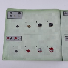 LEGO 21116 Minecraft Crafting Box Instruction Booklet Manual Book 1 and 2 Only