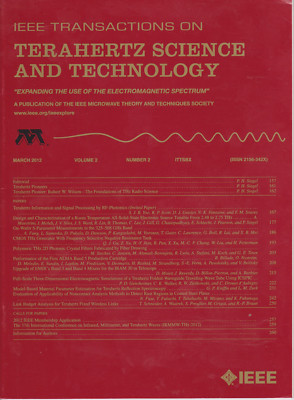 IEEE Transactions on Terahertz Science and Technol Vol.2 No.2 p.157-260 Mar 2012