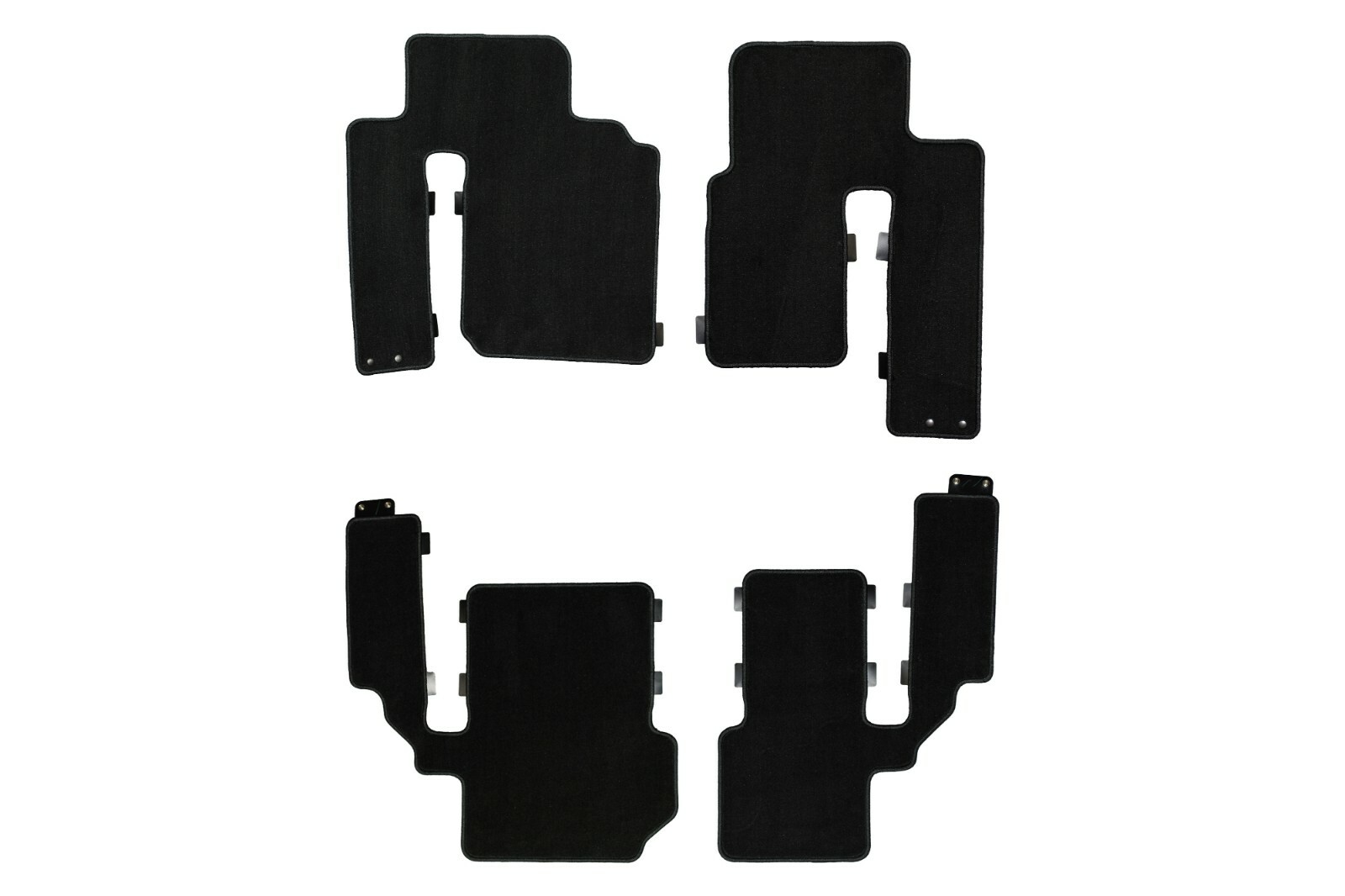 Juego de alfombrillas de piso de alfombra negra para Mazda CX-9 2007-2015 (P/N 0000-8B-N05B)