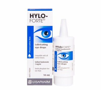 Hylo-Forte Lubricating eye drops 10mL Dry Tired Eyes Computer Contact lens weare