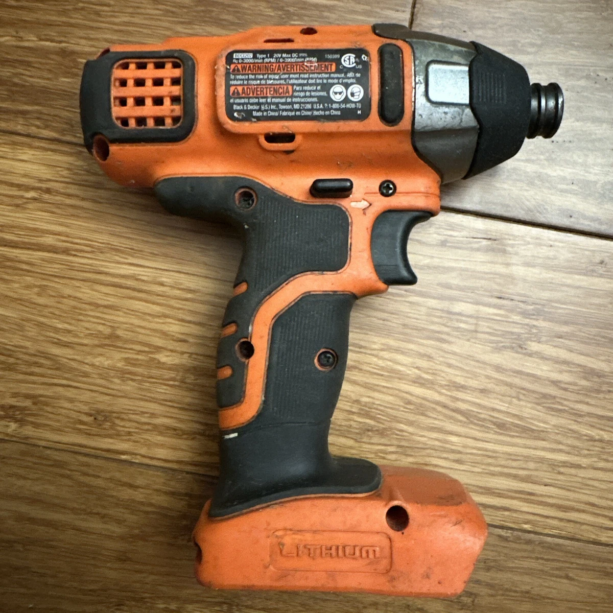 Black Decker LDX220 20v Max Lithium Cordless Drill Driver 2 Speed