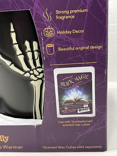 ScentSationals Skully Wax Warmer Skeleton Hands Full Size Electric Holiday - Picture 5 of 11