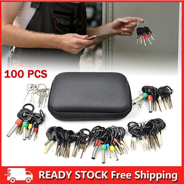 100*Pin Ejector Wire Kit Extractor Auto Terminal Removal Connector ...