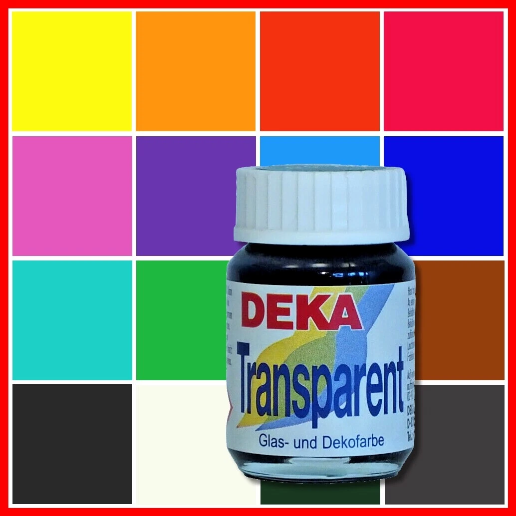 HobbyLine Transparente Glasmalfarbe Auf Wasserbasis 50ml Von