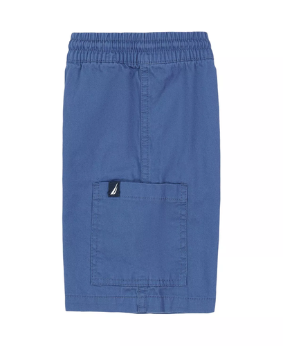 NAUTICA Boys Size L Cotton Twill Pull-On Shorts w/Side Pockets, Elastic Waist - Picture 2 of 4