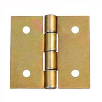 100X Gerollte Scharniere 34 X 30 Mm Kantige MöBelscharniere Gelb Verzinkt.