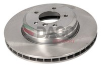 Daco Germany 2X Bremsscheibe Vorne Passend FüR BMW 5Er Touring E61 525D 530D