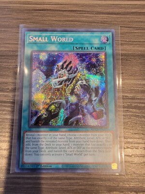 yugioh small world card Yu-gi-oh! TCG 1x Small World MP22-EN225 x1 SECRET YUGIOH! SPELL - NM