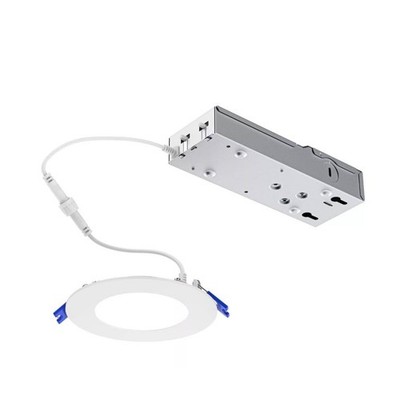 Philips Lightolier LED Flat Downlight, 3 inch round, 400 lumen, 8 watts,