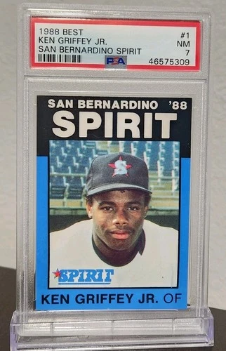 1988 BEST Ken Griffey Jr San Bernardino Spirit #1 PSA 7 Minor League RC