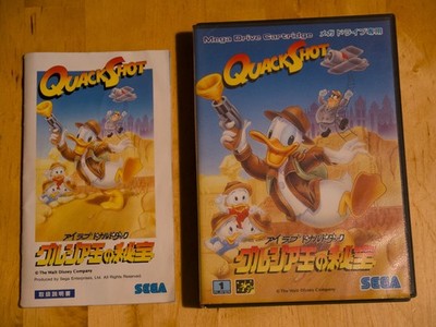 Quackshot - Sega Mega Drive JP Nur Hülle und Anleitung