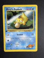 Pokémon TCG Misty's Psyduck 1st Edition Gym Heroes Common Card 54/132 NM/LP on eBay