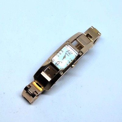 Seiko Wired Quartz Analog Watch Gold Pearl Dial Adjustable Bracelet Women