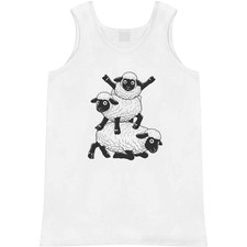 'Silly Sheep Antics' Adult Vest / Tank Top AV062568 