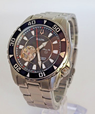 Men s Bulova Automatic Marine Star Stainless Steel Watch 21 Jewels C877604 SB11
