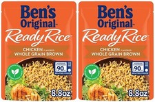 Ben's Original Ready Rice Chicken Flavored Whole Grain Brown 2 Pack