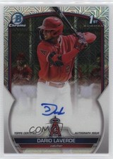 2023 Bowman Chrome Prospect HTA Choice Mojo Refractor Dario Laverde Auto 1v1